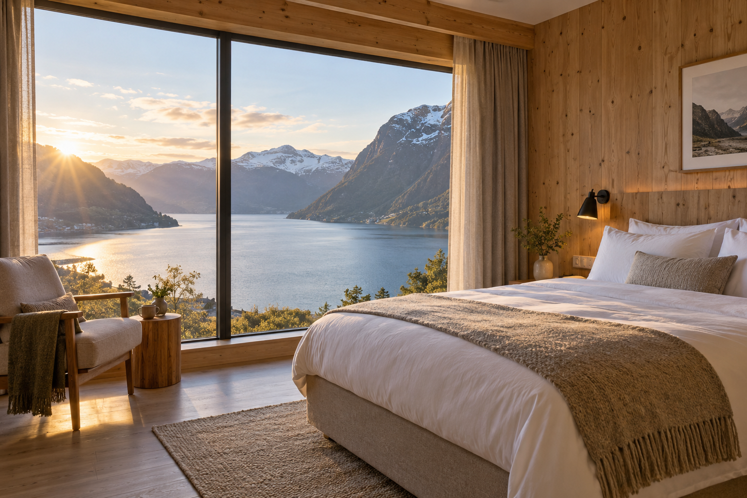 A Nordhomes stay overlooking the Norwegian fjords